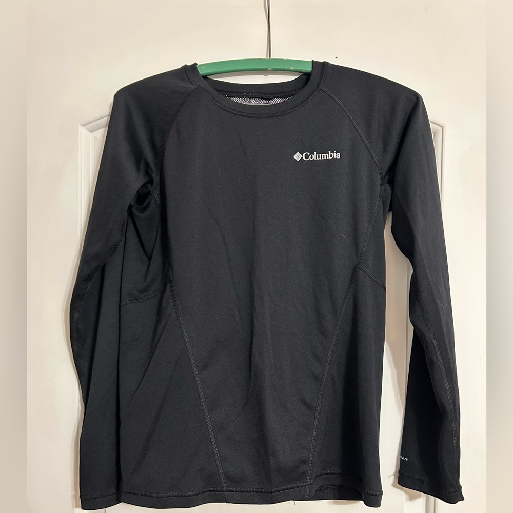 Boys Columbia Black Mesh Long Sleeve Top